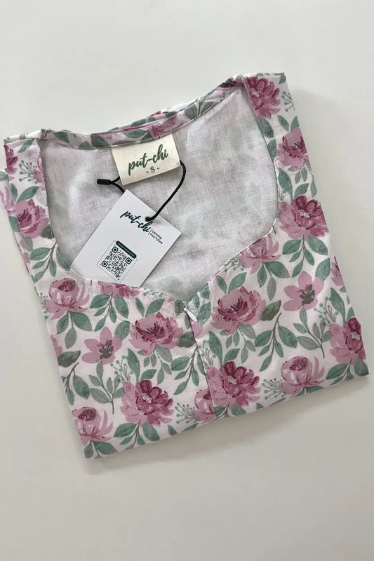 Floral Bloosom Feeding Kurta