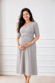 Reya Striped Feeding Dress
