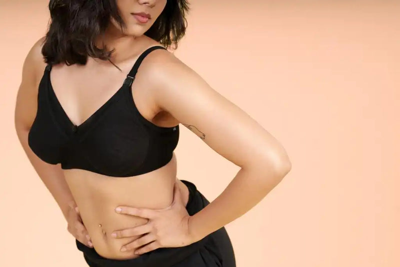  nursing bra pregnancy bra motherhood bra feeding bra Black Nakd Non Padded Maternity Bamboo Bra Putchi maternity bra