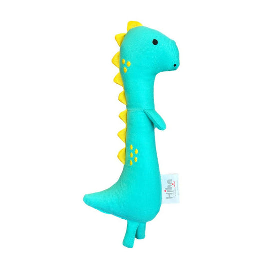 Dino Baby Cotton Rattle Toy For Newborns | New born Baby Gifts | Baby Essentials | Baby Toys | 100% Cotton (Sound Attached) Toy