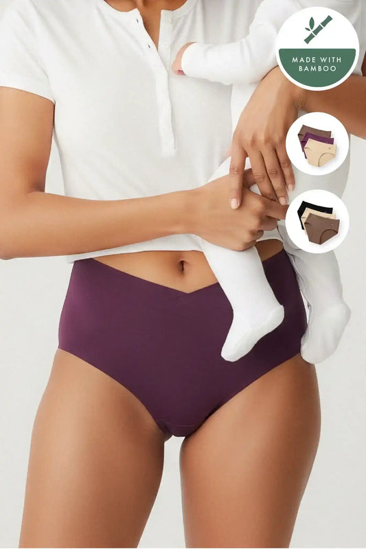 Postpartum Bamboo underwear  - Pack of 3 (Assorted)