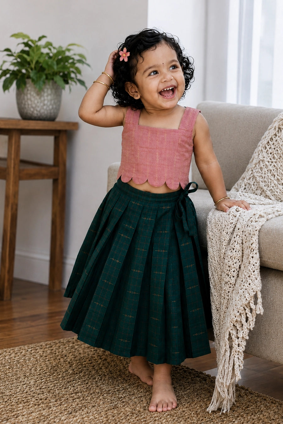 Serena Top and Skirt Set