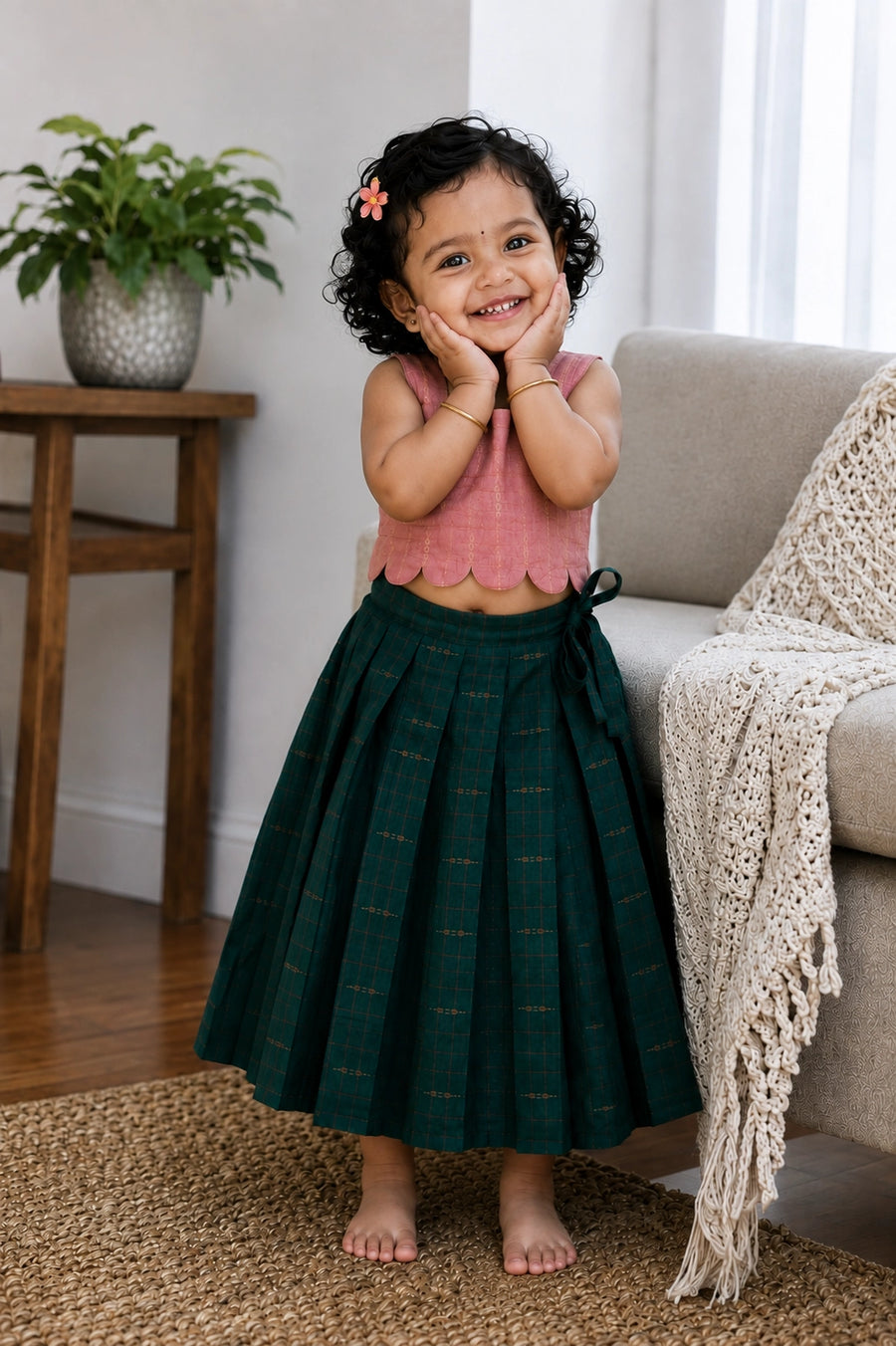 Serena Top and Skirt Set