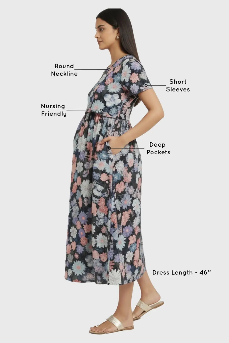 Summer Daisy Zipless Feeding Gown