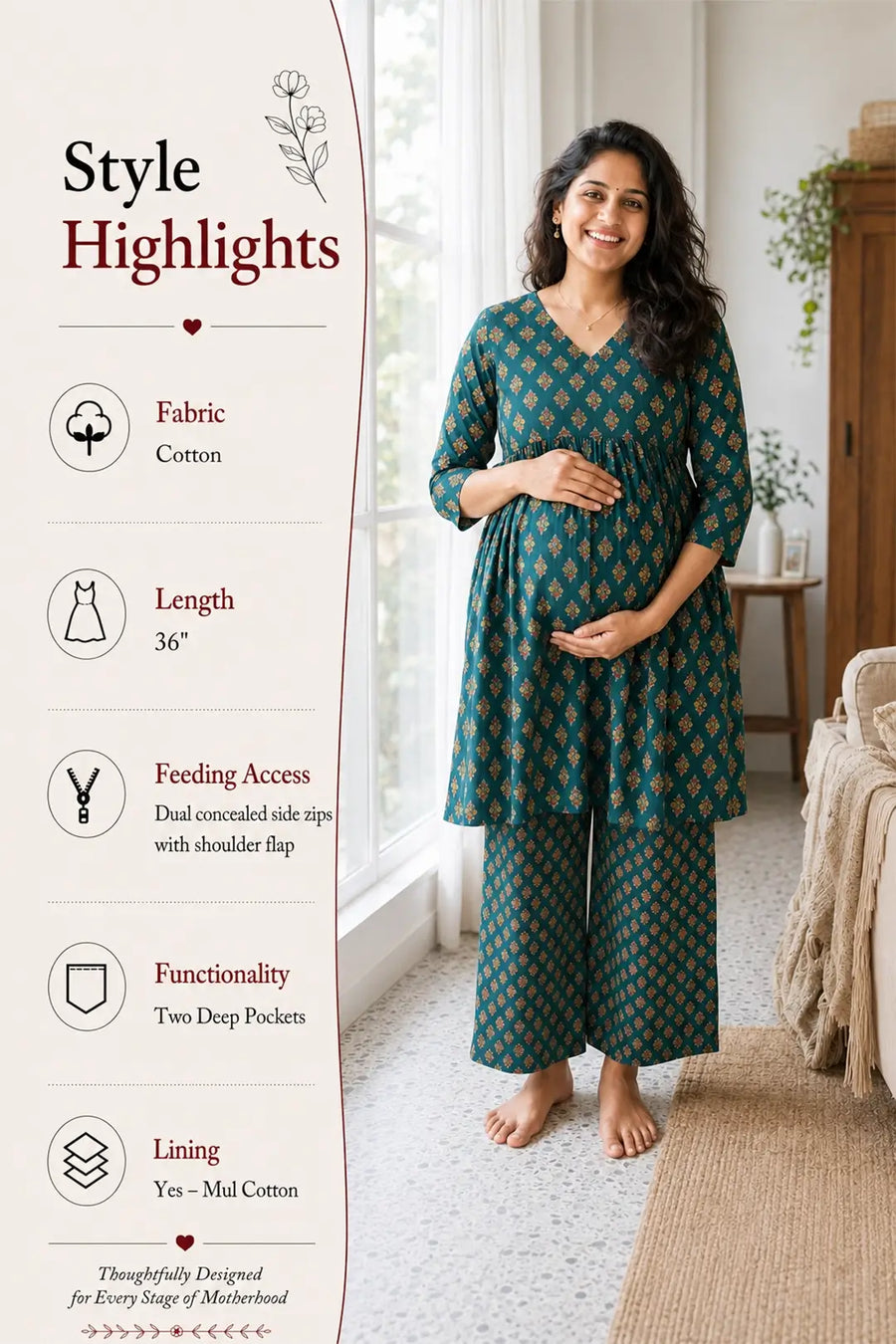 Tasya Feeding Co-Ord Set