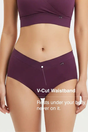Comfort-Fit Bamboo Hipster Panty - Plum Purple