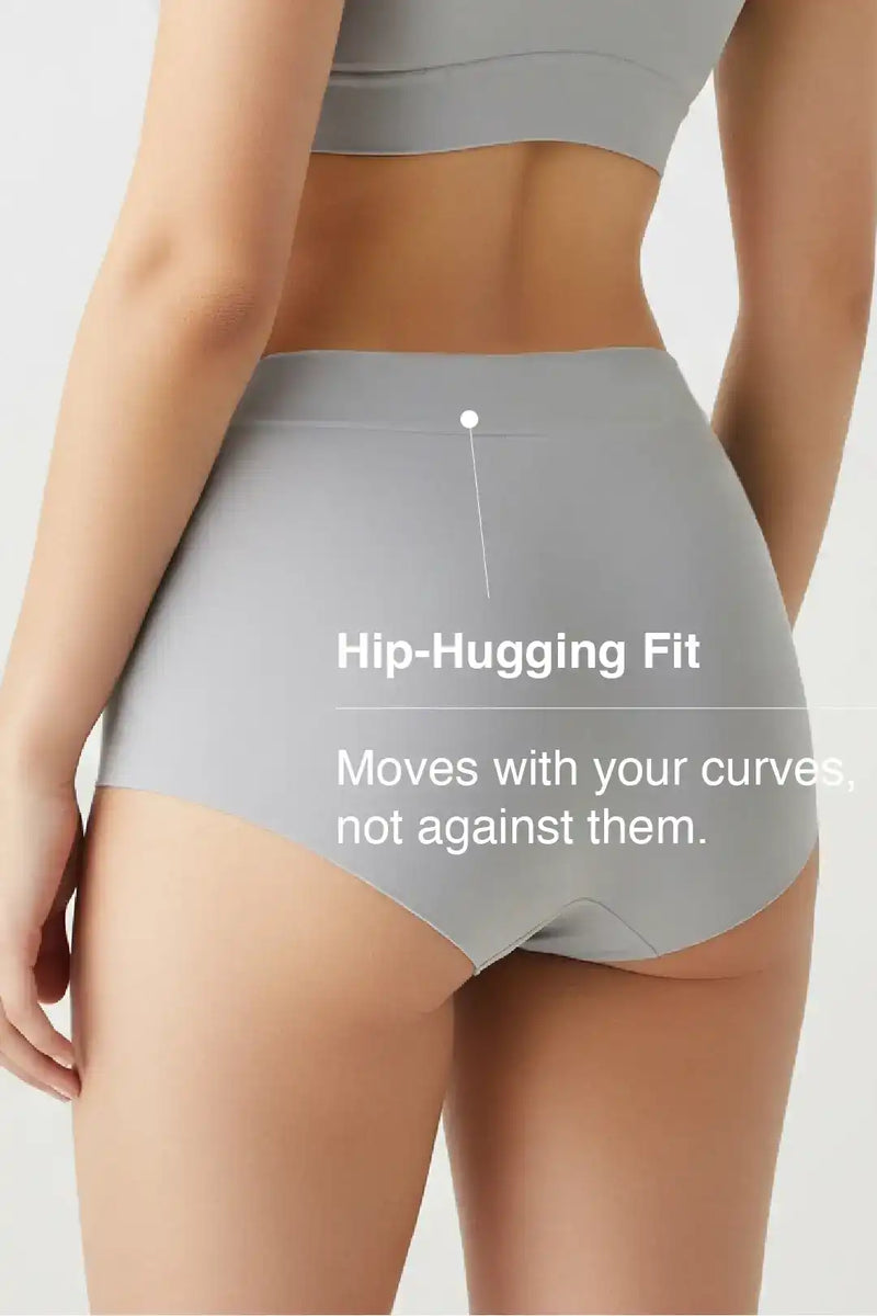 Comfort-Fit Bamboo Hipster Panty - Limestone Grey