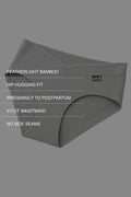 Comfort-Fit Bamboo Hipster Panty - Limestone Grey