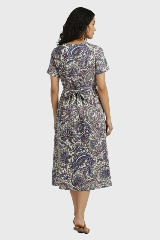 Swirling Paisley Zipless Feeding Gown