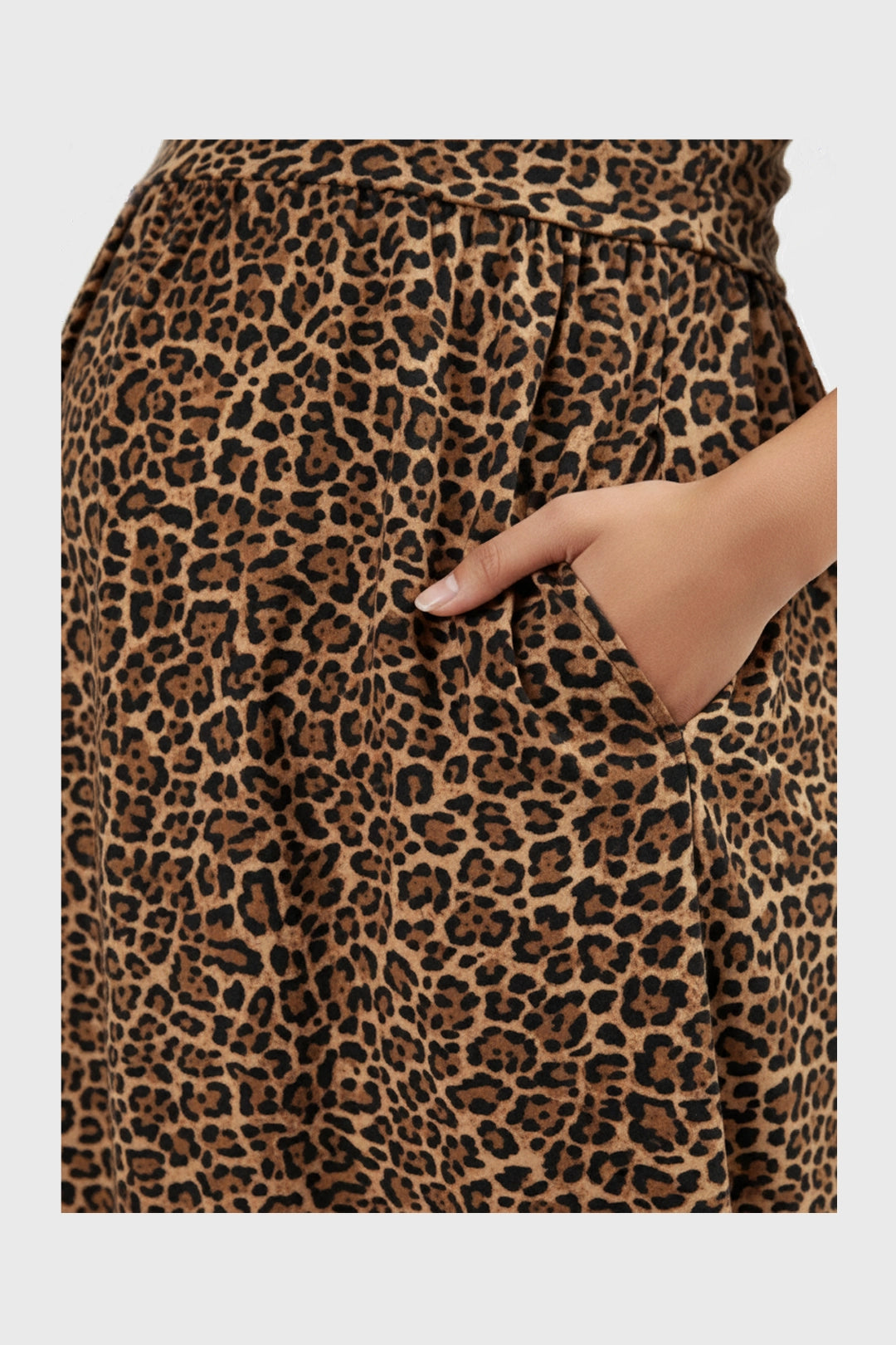 Micro Leopard Zipless Feeding Gown