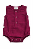 Berry Dusk Silk Romper