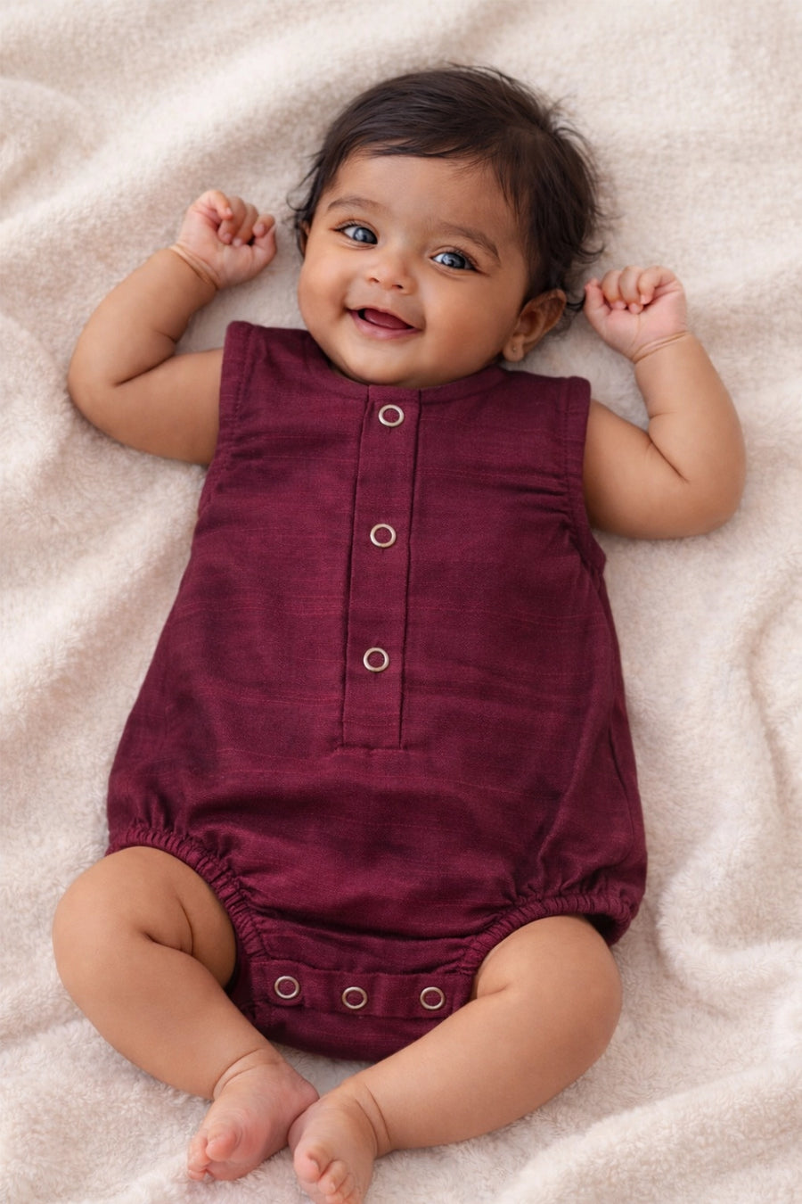Berry Dusk Silk Romper