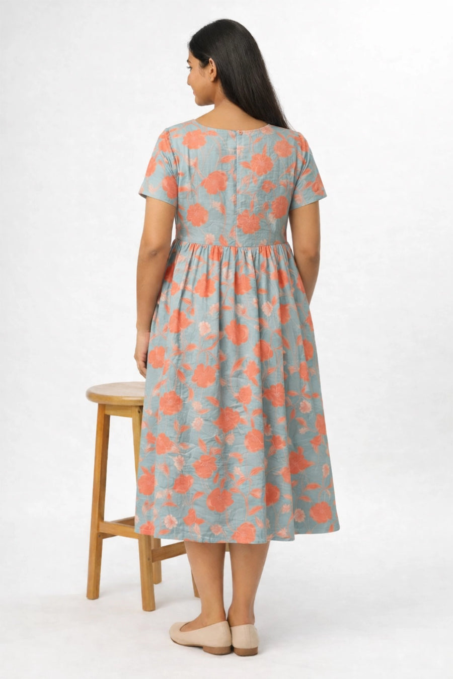 Coral Petals Feeding Dress
