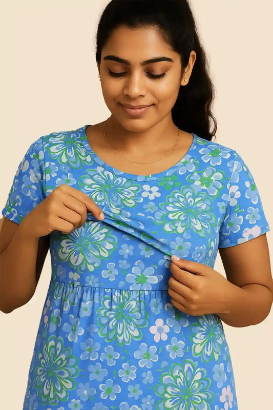 Dahlia Dreams Zipless Feeding Gown