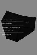 Comfort-Fit Bamboo Hipster Panty - Jet Black
