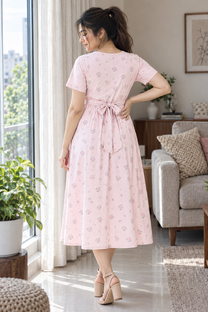 Floral Blossom  Zipless Feeding Gown