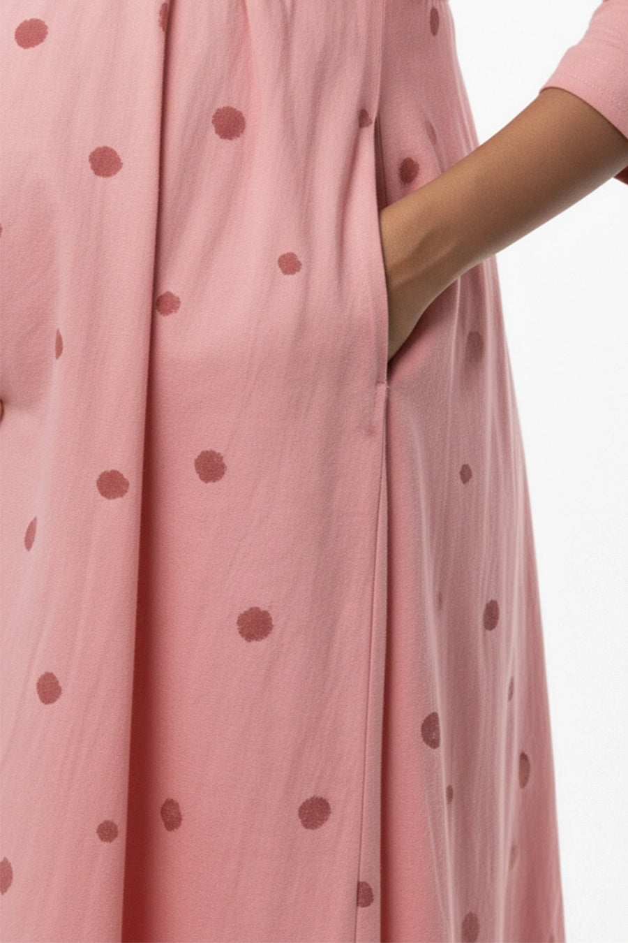 Gulabi Buti Feeding Dress