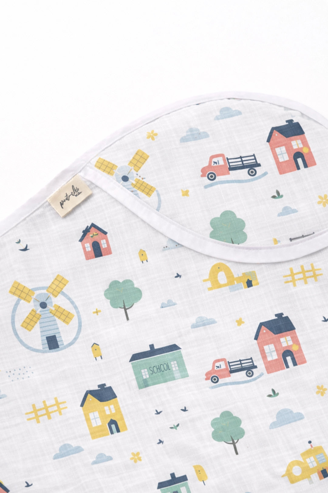 Tiny Town Hooded Towel