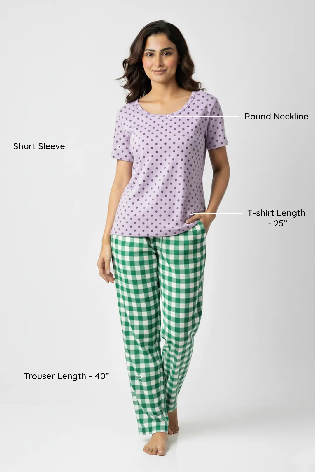 Polka Pyjama Set(3XL)