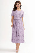 Lilac Flutter Zipless Feeding Gown