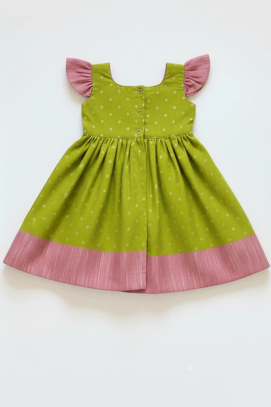 Lime Green Anvi Girl Frock
