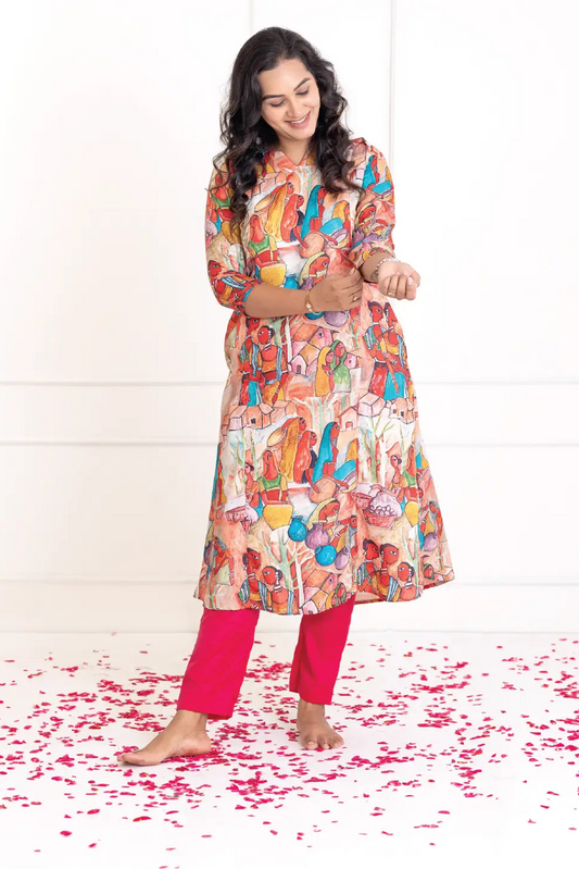 Madhubani Co-ord Set