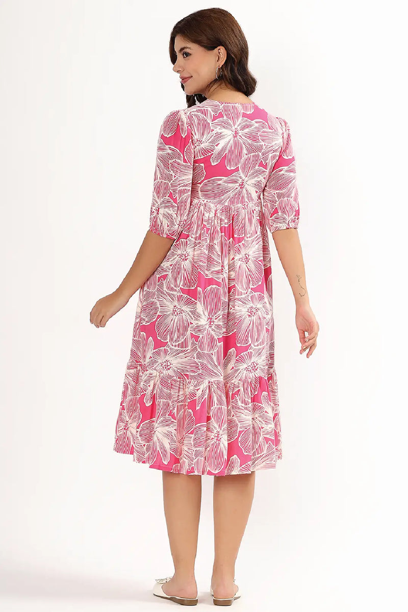 Magenta Muse Feeding Dress