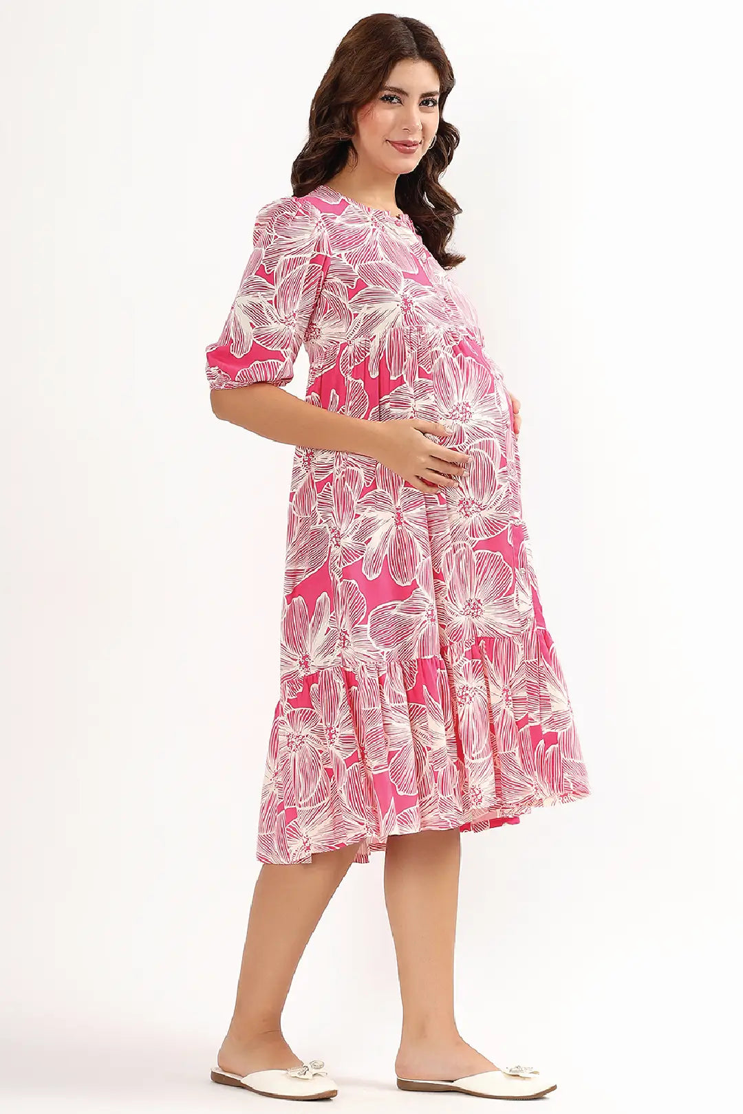 Magenta Muse Feeding Dress