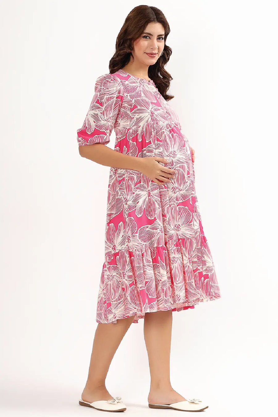 Magenta Muse Feeding Dress