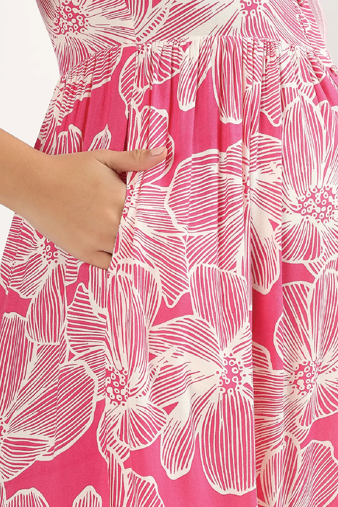 Magenta Muse Feeding Dress