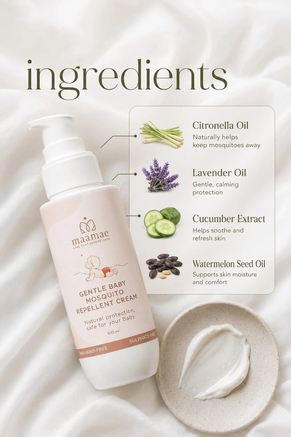 Gentle Baby Mosquito Repellent Cream