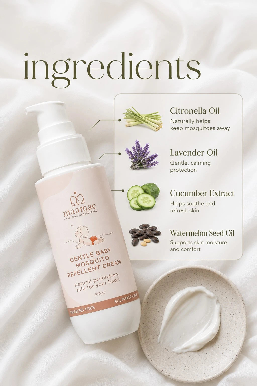 Gentle Baby Mosquito Repellent Cream