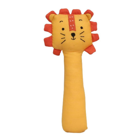 Lion Rattle Toy - 100% Cotton