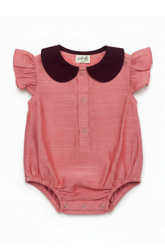 Velvet Blush Silk Romper