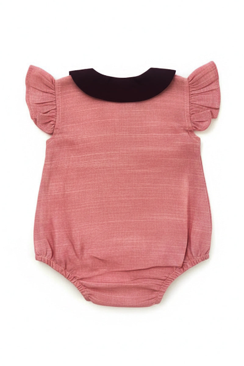 Velvet Blush Silk Romper