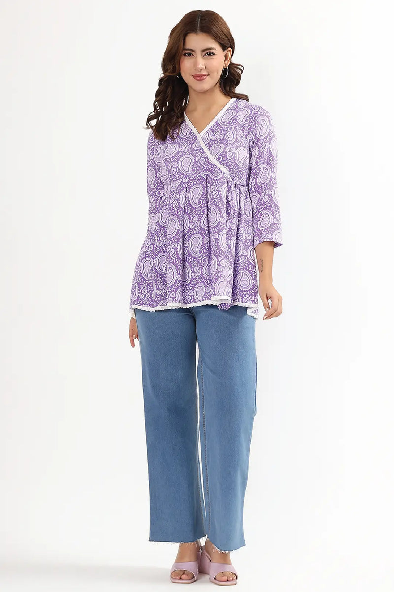Pastel Paisley Feeding Tunic Top