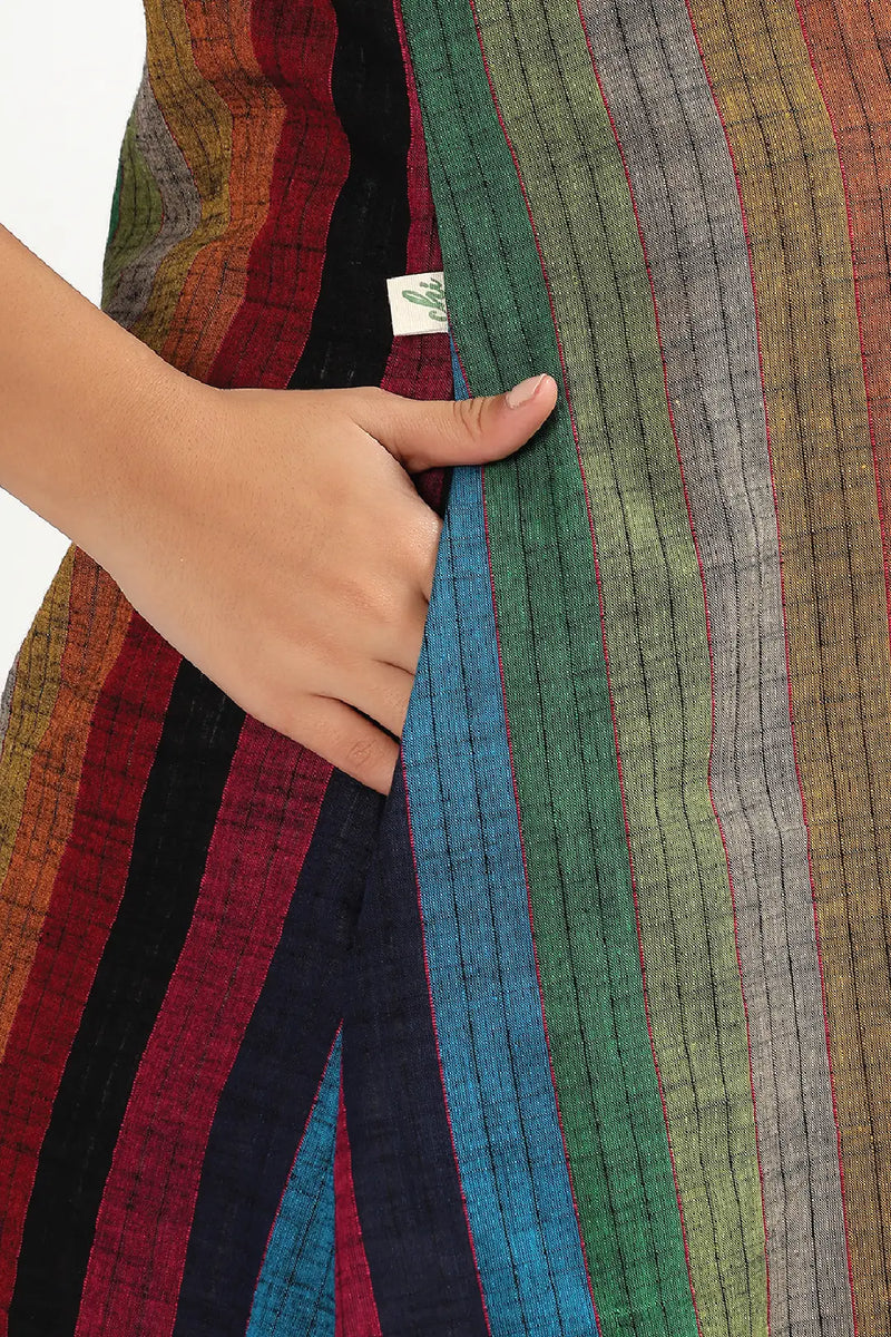 Rainbow Stripes Feeding Dress