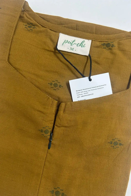 Green Jacquard Feeding kurta