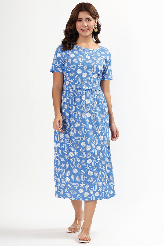 Starry Coast Zipless Feeding Gown