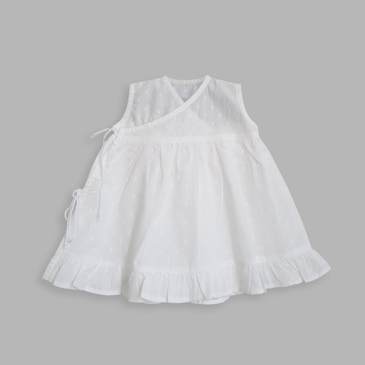 Organic Cotton Putta Girls Jabla / Dress - White