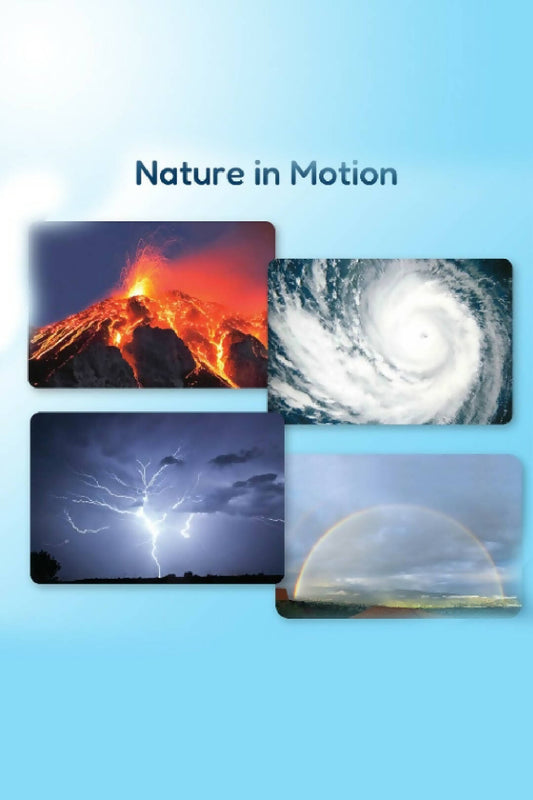 Nature in Motion Flash Cards for Babies and Infants for Early Learning and Stimulation