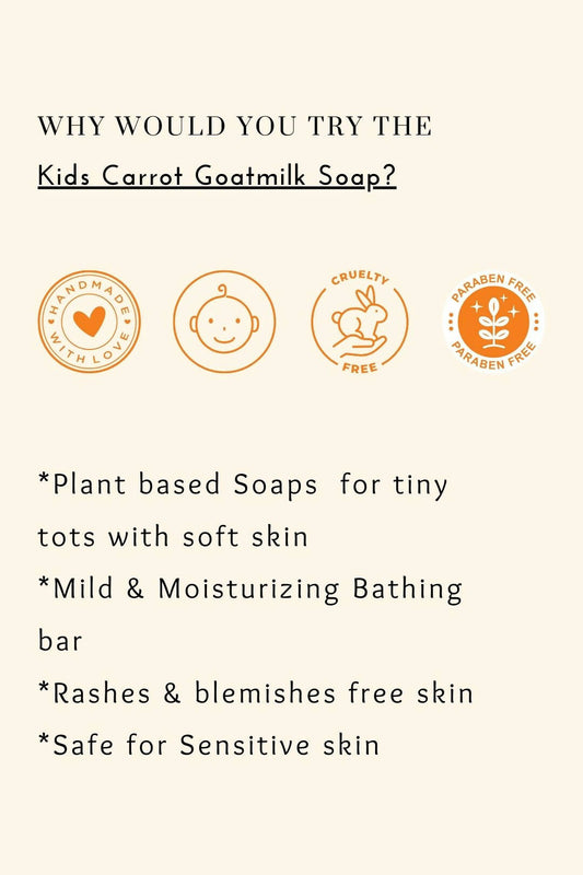 Kids Carrot Goatmilk Soap