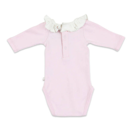 Light Pink Organic Cotton Bodysuit for Baby Girls