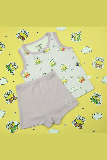 Cotton Sleeveless T Shirts Top and Shorts Set for Kids - Boys and Girls