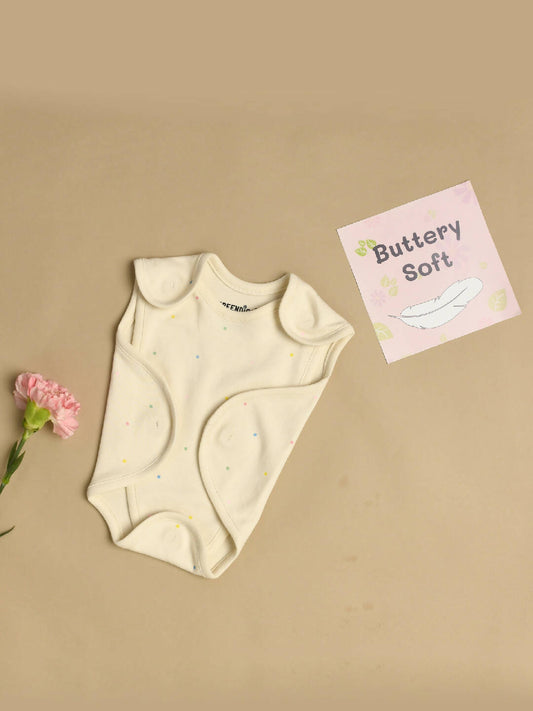 Off-white Organic Cotton Premature Baby Bodysuit