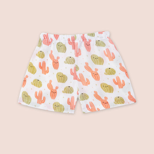 Cactus Half Sleeves Jabla Shorts Set