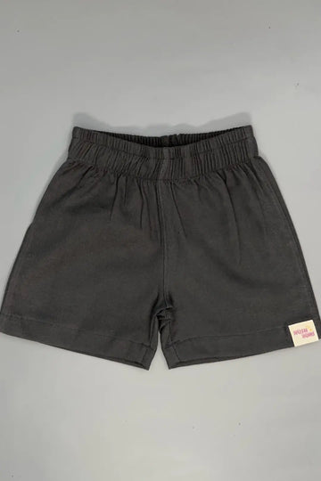 Grey Organic Cotton Shorts for Boys