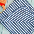 soft and cosy new born baby blanket blue stripes