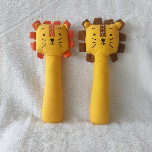 Lion Rattle Combo - Cotton Toys (Pack of 2)