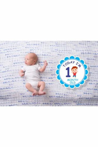 Milestone Cards for First Year Boy Baby (Pack of 12)
